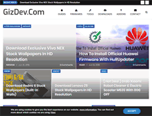 Tablet Screenshot of gizdev.com